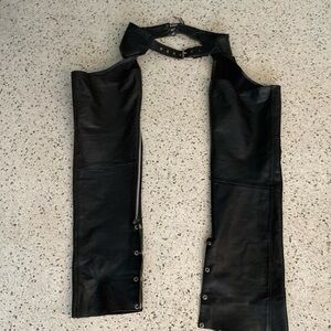 Leather Chaps by  Universal Rider size S Motorcycle